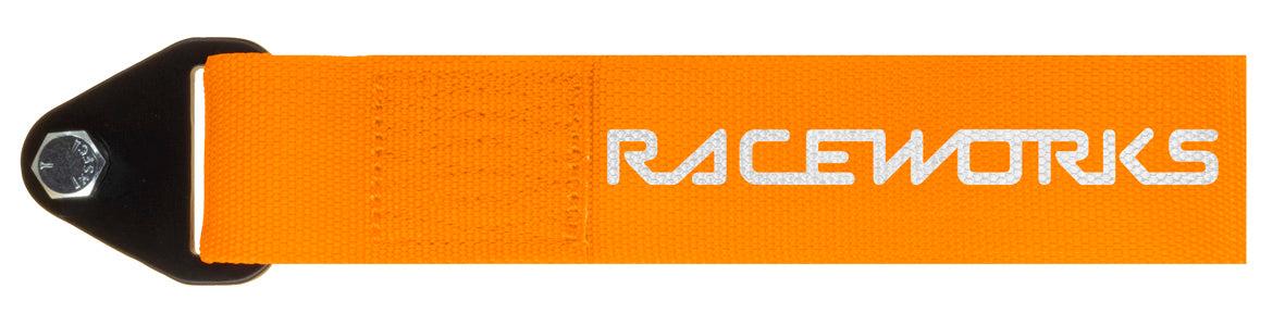 Fluoro Orange Flexible Tow Strap