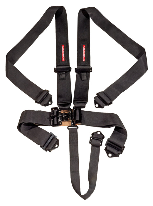 Black 5Point Latch & Link Harness, Sfi Approved, 3In Belts, Bmh & Bie
