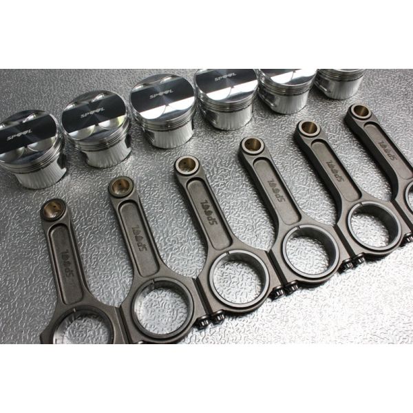 Spool RB30 (SOHC) Drag Pro I Beam Connecting Rods and CP Forged Pistons